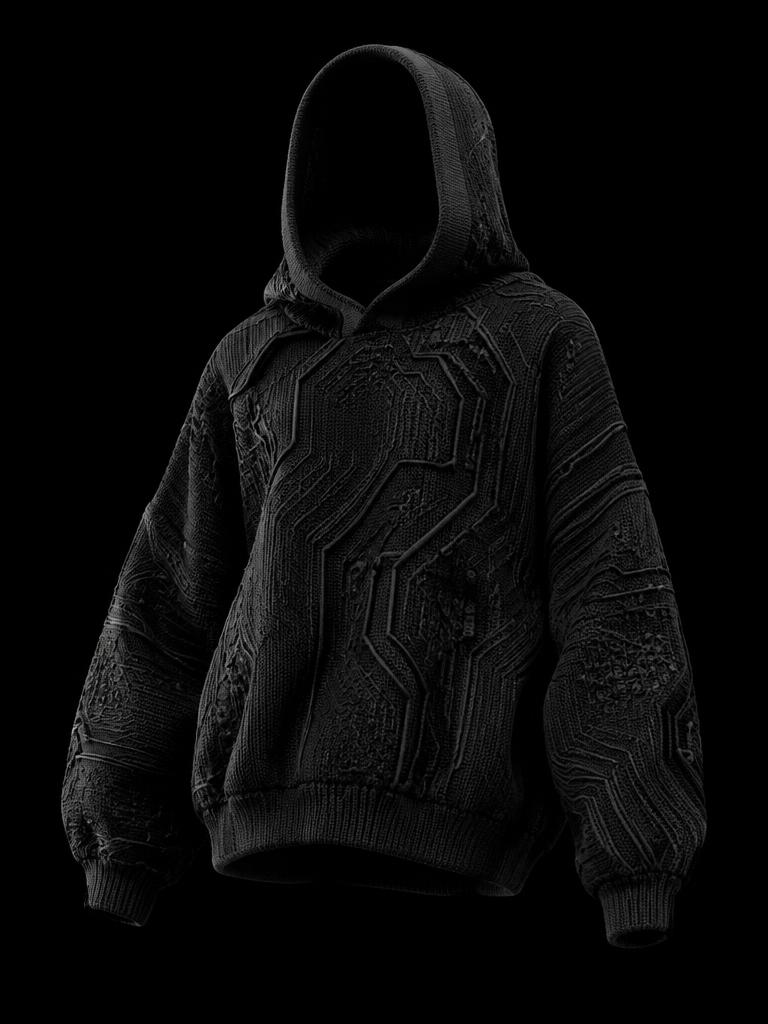 Neural-Knit Oversized Hoodie