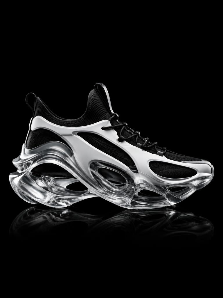 Aether-Glass Architectural Sneakers